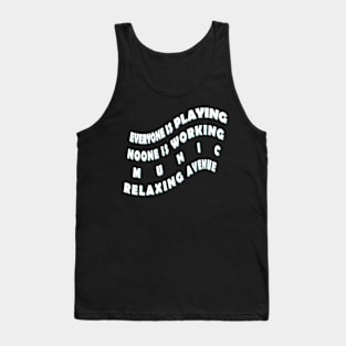 Munich City Travel Holiday Slogan Gift Tank Top